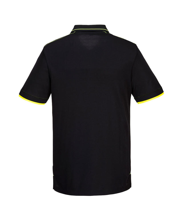 Tricou polo Portwest ECO WX3 S/S T722, 55% vascoza de bambus, 45% tricot din poliester reciclat 210g