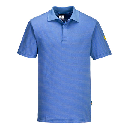 Tricou polo antistatic Portwest AS21 ESD, 96% bumbac, 4% fibra carbon, 195 gr/mp