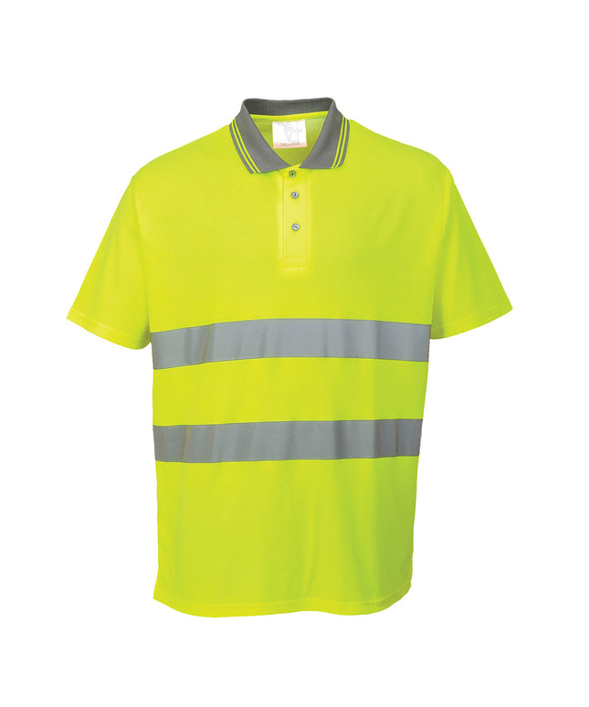 Tricou polo reflectorizant Portwest BUMBAC CONFORT S171, 55% bumbac, 45% poliester, 175 gr/mp
