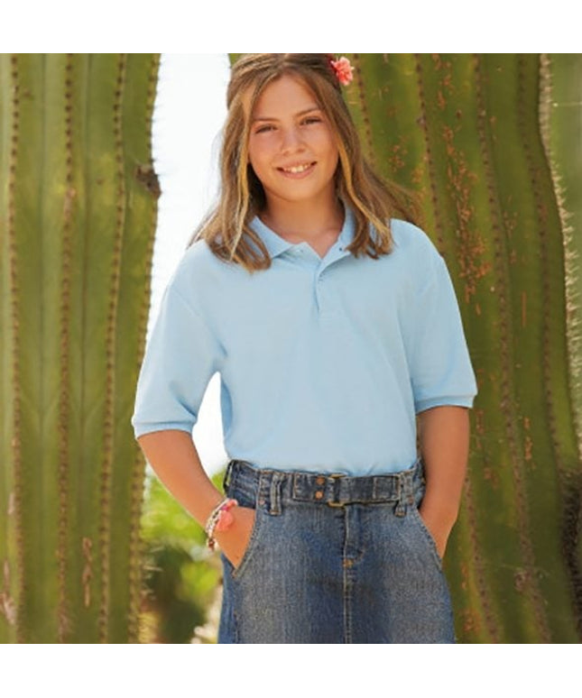 Tricou polo copii Fruit of the Loom FOL CLASSIC, 65/35 bumbac, 180 gr/mp