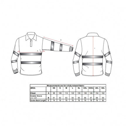 Tricou polo cu maneca lunga reflectorizant ignifug Portwest FR74, antistatic, bicolor, 60% modacrilic, 39% bumbac, 1% fibra carbon, 210g