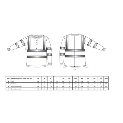 Tricou polo cu maneca lunga reflectorizant Portwest HIVIS S277, 100% poliester, 175 gr/mp