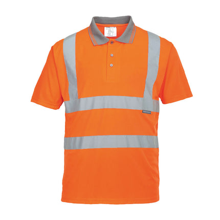 Tricou polo reflectorizant Portwest RIS RT22, 100% poliester, 175 gr/mp