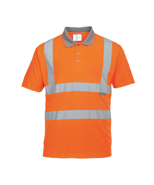 Tricou polo reflectorizant Portwest RIS RT22, 100% poliester, 175 gr/mp