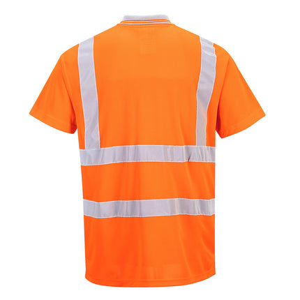 Tricou polo reflectorizant Portwest RIS RT22, 100% poliester, 175 gr/mp