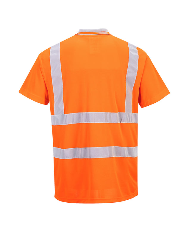 Tricou polo reflectorizant Portwest RIS RT22, 100% poliester, 175 gr/mp