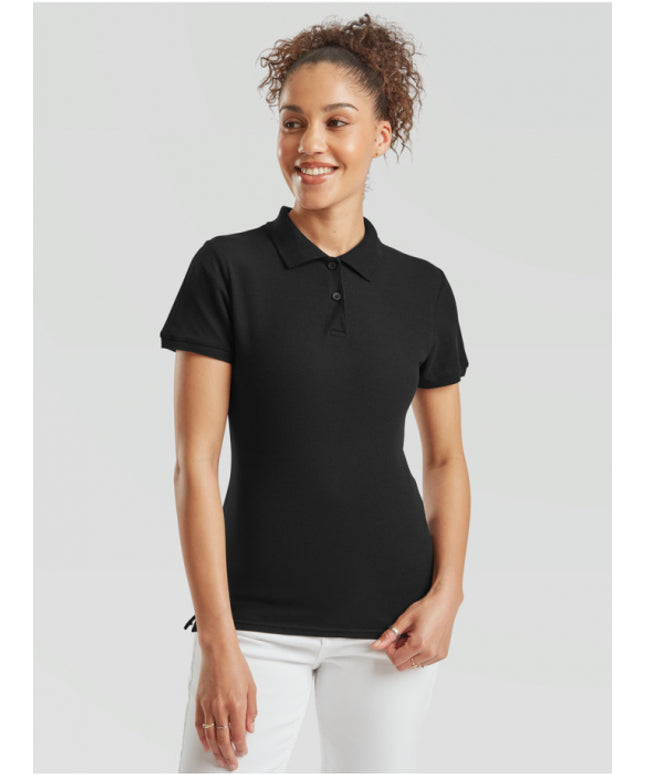 Tricou polo dama Fruit of the Loom FOL PREMIUM, 100% bumbac, 180 gr/mp