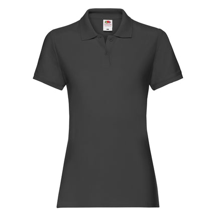Tricou polo dama Fruit of the Loom FOL PREMIUM, 100% bumbac, 180 gr/mp
