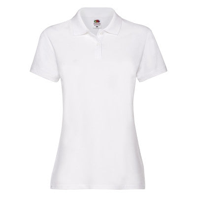 Tricou polo dama Fruit of the Loom FOL PREMIUM, 100% bumbac, 180 gr/mp