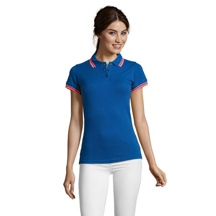 Tricou polo dama Sols 00578 PASADENA, 100% bumbac, 200 gr/mp