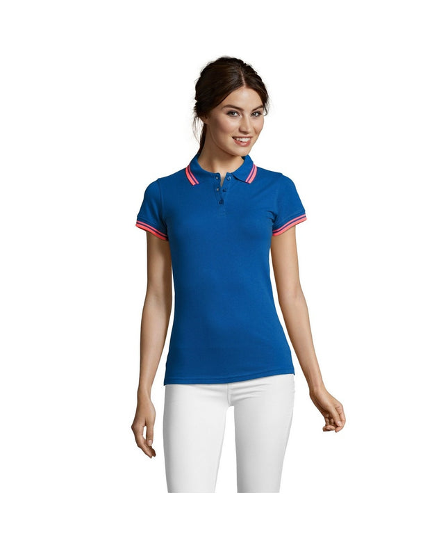 Tricou polo dama Sols 00578 PASADENA, 100% bumbac, 200 gr/mp