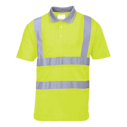 Tricou polo reflectorizant Portwest S477, 100% poliester, 175 gr/mp