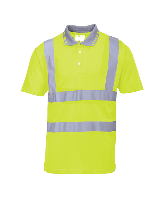 Tricou polo reflectorizant Portwest S477, 100% poliester, 175 gr/mp