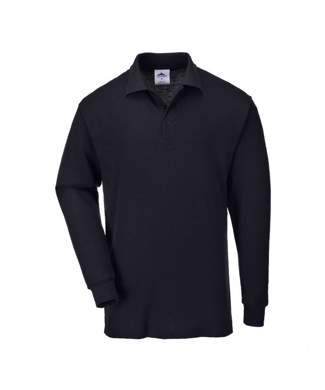 Tricou polo cu maneca lunga Portwest B212, 65% poliester, 35% bumbac, 210 gr/mp