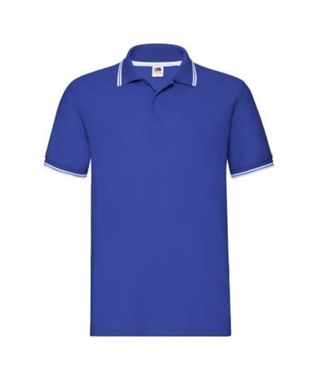 Tricou polo Fruit of the Loom FOL PREMIUM TIPPED, 100% bumbac, 180 gr/mp