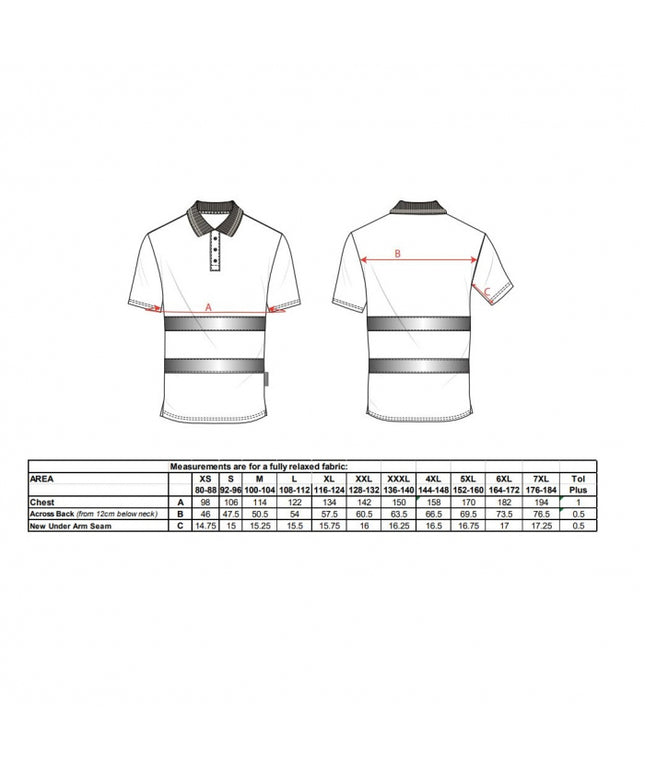 Tricou polo reflectorizant Portwest BUMBAC CONFORT S171, 55% bumbac, 45% poliester, 175 gr/mp