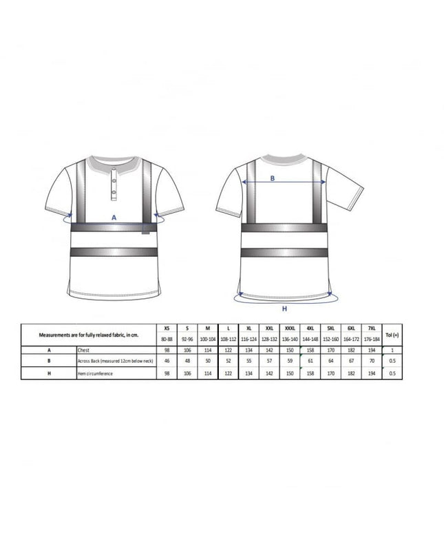 Tricou polo reflectorizant Portwest RIS RT22, 100% poliester, 175 gr/mp