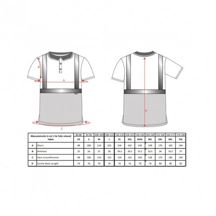 Tricou polo reflectorizant Portwest S479, bicolor, 100% poliester, 175 gr/mp