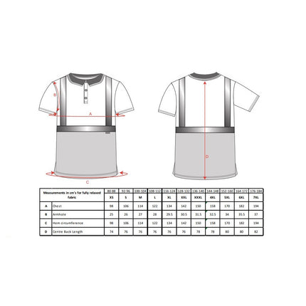 Tricou polo reflectorizant Portwest S479, bicolor, 100% poliester, 175 gr/mp