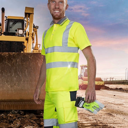 Tricou polo reflectorizant Ardon REF201, bumbac 55/45, 150 gr/mp