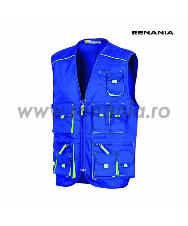 Vesta de lucru Renania TONGA, tercot 65/35, 235gr/mp