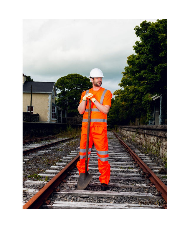 Vesta reflectorizanta Portwest TWO BAND & BRACE C470, 100% poliester, 125 gr/mp