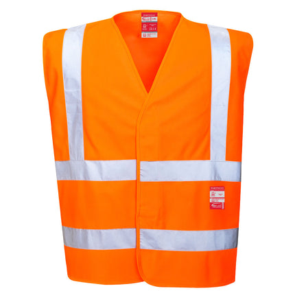 Vesta reflectorizanta ignifuga Portwest HIVIS FR75, 100% poliester, 120g