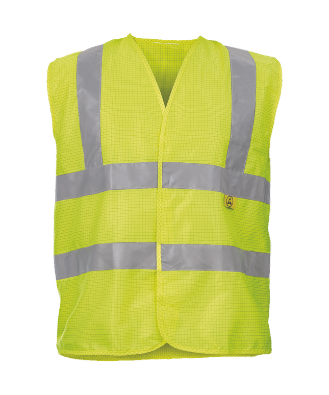 Vesta reflectorizanta Cerva LYNX ESD HV, 98% poliester, 2% fibra antistatica, 120 gr/mp