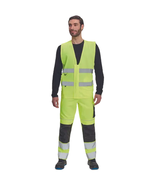 Vesta reflectorizanta Cerva LYNX ESD HV, 98% poliester, 2% fibra antistatica, 120 gr/mp