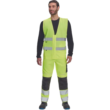 Vesta reflectorizanta Cerva LYNX ESD HV, 98% poliester, 2% fibra antistatica, 120 gr/mp