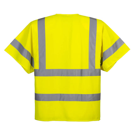 Vesta reflectorizanta cu jumatate de maneca Portwest C372, 100% poliester, 124 gr/mp