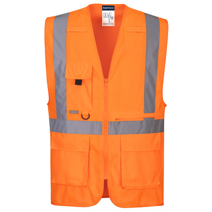 Vesta reflectorizanta Portwest C357 Hi-Vis EXECUTIVE, 100% poliester, 124 gr/mp