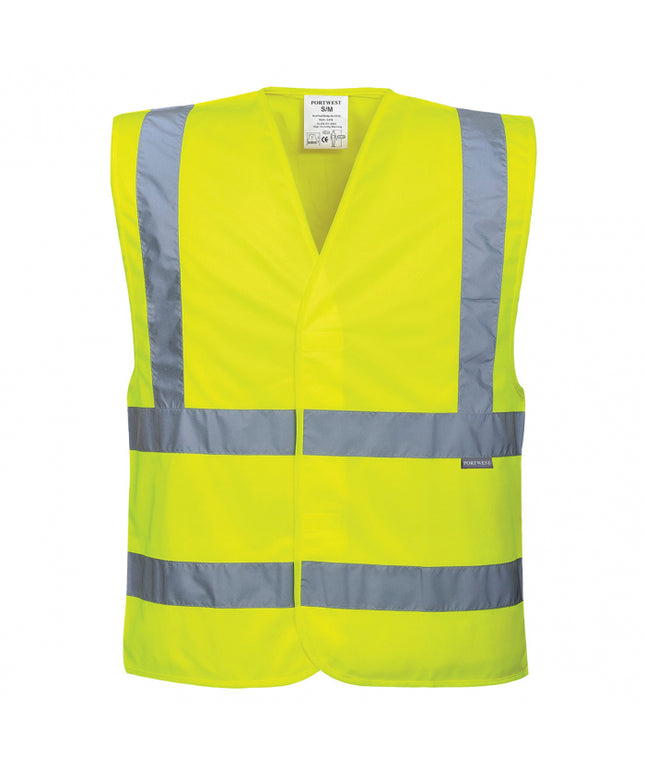 Vesta reflectorizanta Portwest TWO BAND & BRACE C470, 100% poliester, 125 gr/mp