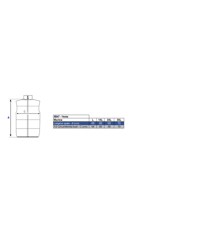 Vesta reflectorizanta Renania REFLEX, 100% poliester