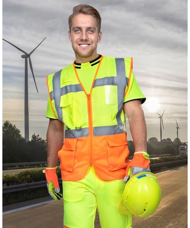 Vesta reflectorizanta tip plasa Ardon SIGNAL, 100% poliester, 150 gr/mp