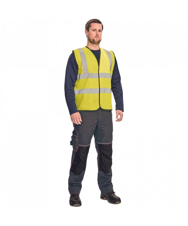 Vesta de lucru cu benzi reflectorizante Cerva KNOXFIELD HVPS, 100% poliester, 260 gr/mp