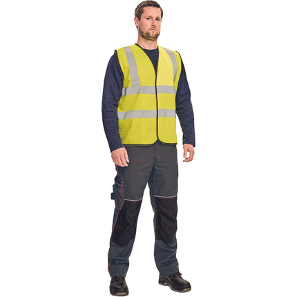 Vesta de lucru cu benzi reflectorizante Cerva KNOXFIELD HVPS, 100% poliester, 260 gr/mp