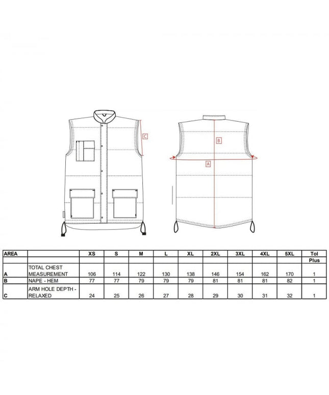Vesta vatuita de iarna Portwest CLASSIC S415,100% poliester, 160g