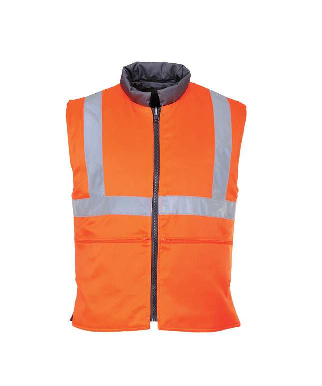 Vesta vatuita de iarna reflectorizanta Portwest HI-VIS RIS RT44, 80% poliester, 20% bumbac, 280 gr/mp
