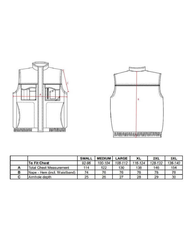 Vesta vatuita de iarna Portwest S560, bicolor, 100% poliester, 250g