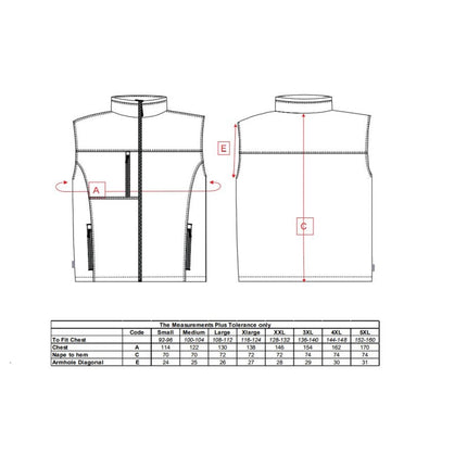 Vesta de iarna softshell Portwest TK51, 94% poliester, 6% elastan, 310g