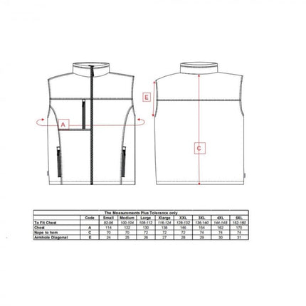 Vesta de iarna softshell Portwest TK51, 94% poliester, 6% elastan, 310g