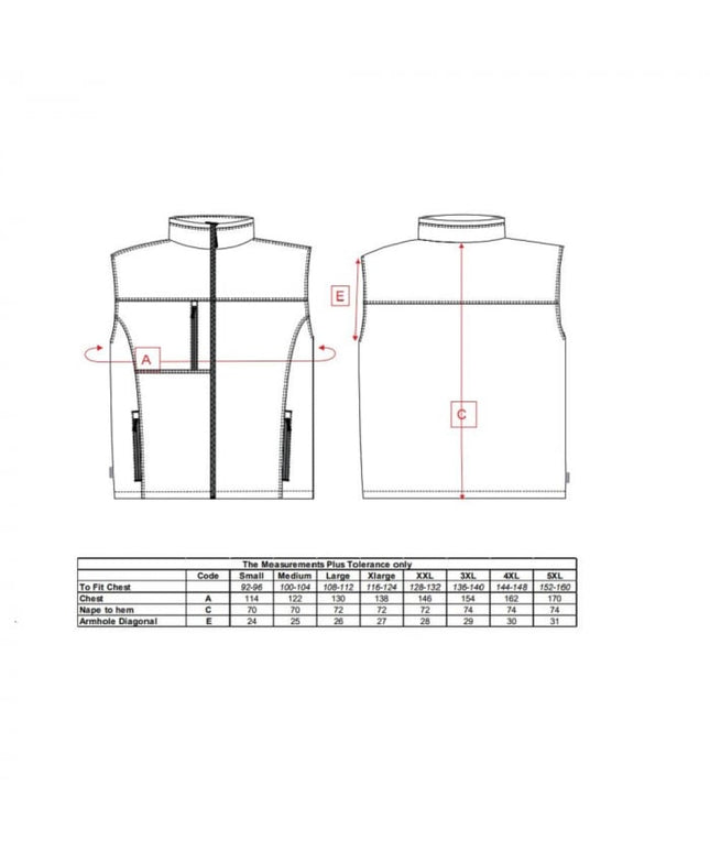 Vesta de iarna softshell Portwest TK51, 94% poliester, 6% elastan, 310g