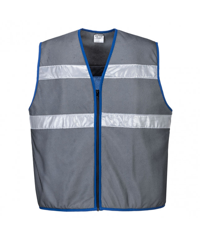 Vesta cu benzi reflectorizante Portwest COOLING CV01, cu functie de racire, 100% poliester, 60g
