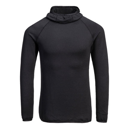 Bluza fleece Portwest B191 WAFFLE Hooded Baselayer, 93% poliester, 7% elastan, 210 gr/mp