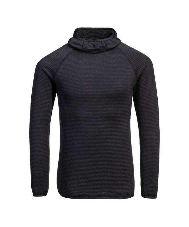 Bluza fleece Portwest B191 WAFFLE Hooded Baselayer, 93% poliester, 7% elastan, 210 gr/mp