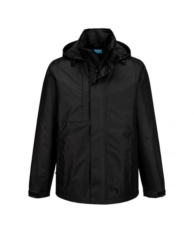 Jacheta impermeabila de lucru Portwest WX2 ECO RAIN, 100% poliester reciclat, 190 gr/mp