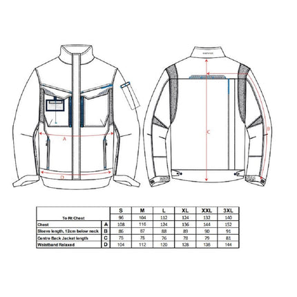Jacheta de lucru Portwest WORK WX3 T703, 65% poliester, 35% bumbac, 280g