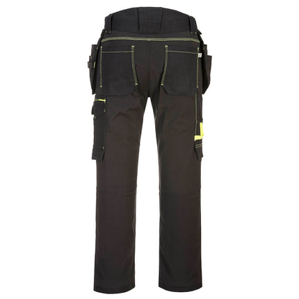 Pantaloni de lucru in talie Portwest T706 WX3 ECO STRETCH HOLSTER, 65% poliester reciclat, 33% bumbac, 2% elastan 280g