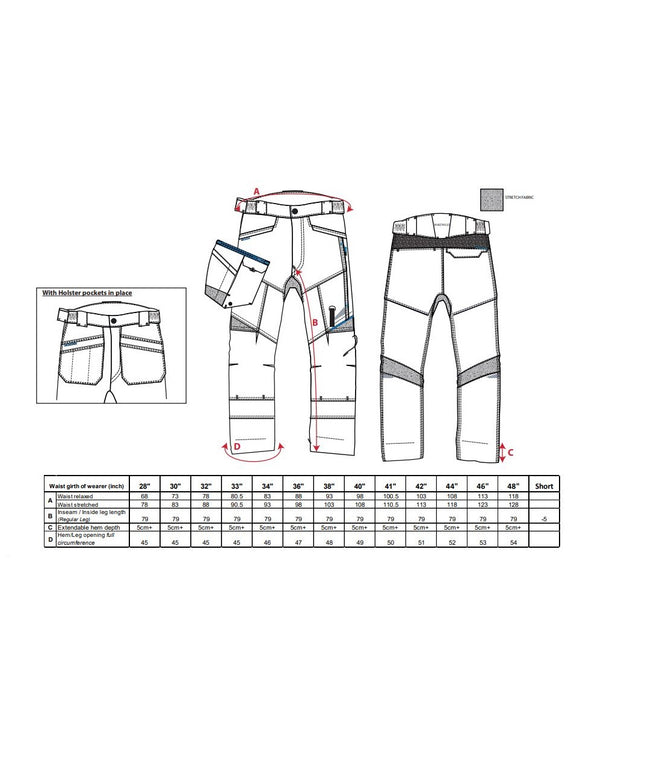 Pantaloni de lucru in talie Portwest HOLSTER T702 WX3, 65% poliester, 35% bumbac, 280g